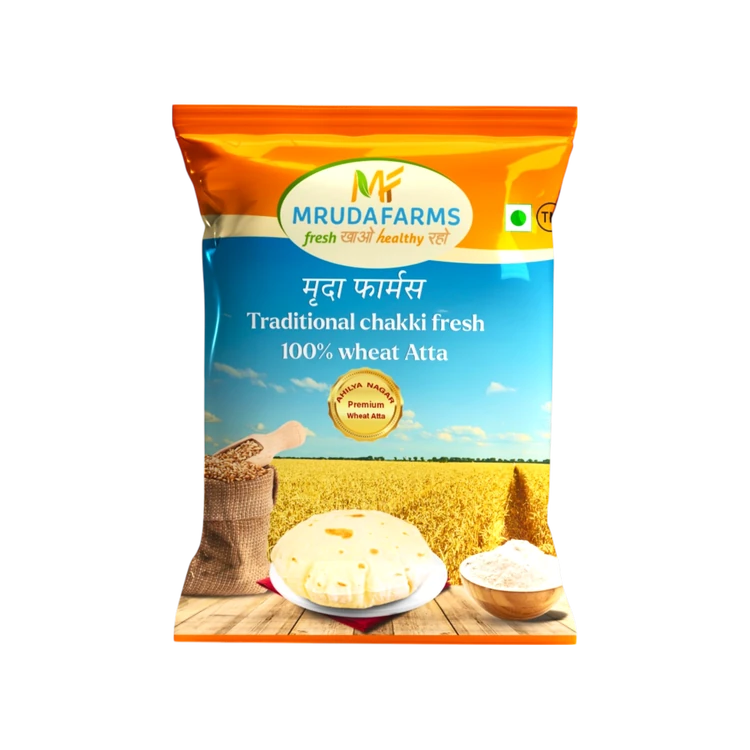 Mruda Farms Traditional Chakki Fresh Wheat Atta