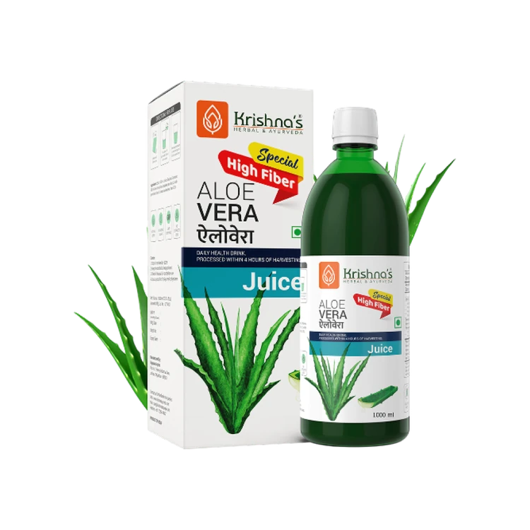 Krishna's Herbal & Ayurveda Aloe Vera Special High Fiber Herbal Juice
