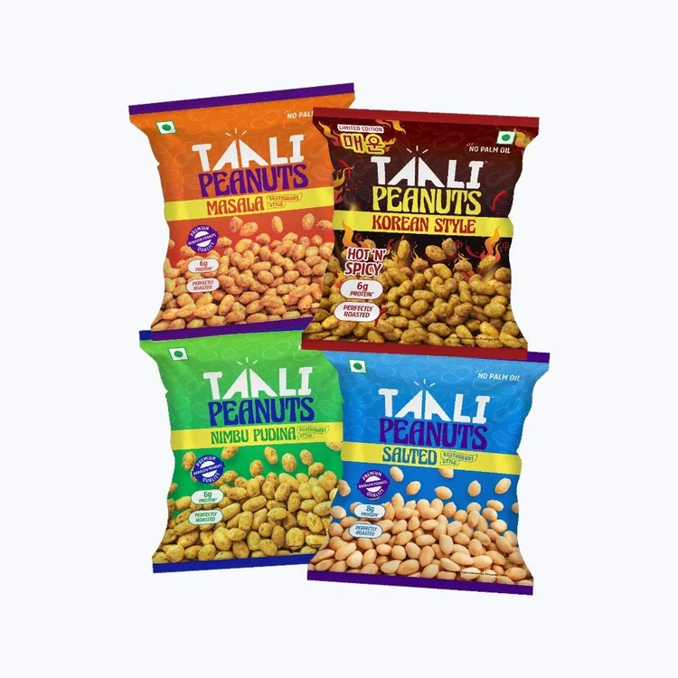 Taali Roasted Peanuts Party Combo (4 Flavours)