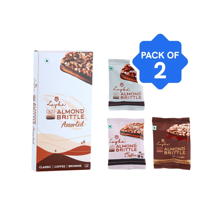 Loyka Almond Brittle Assorted Box - Pack of 2