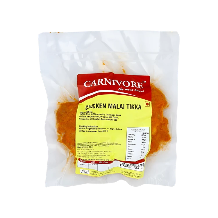 Carnivore Malai Chicken Tikka (Frozen)