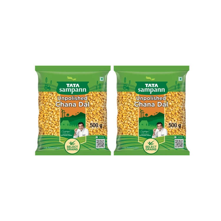 Tata Sampann Unpolished Chana Dal - Pack of 2 (Kadale Bele)