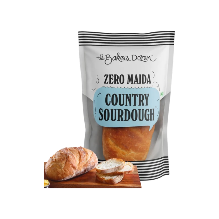 The Baker's Dozen Zero Maida Whole Wheat Country Sourdough Bread