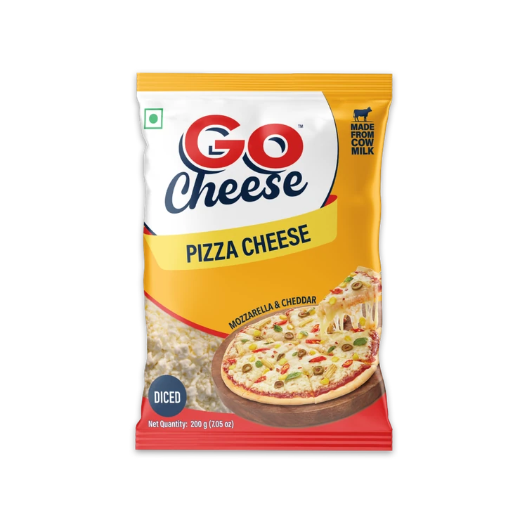 Go Cheese Pizza Mozzarella & Cheddar Diced Cheese
