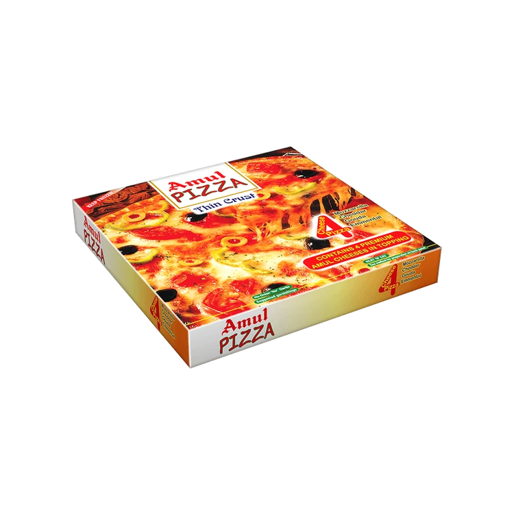 Amul Thin Crust 4 Cheese Pizza