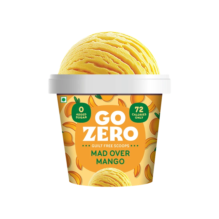 Go Zero Mad Over Mango Low Calorie Guilt-Free Ice Cream Cup