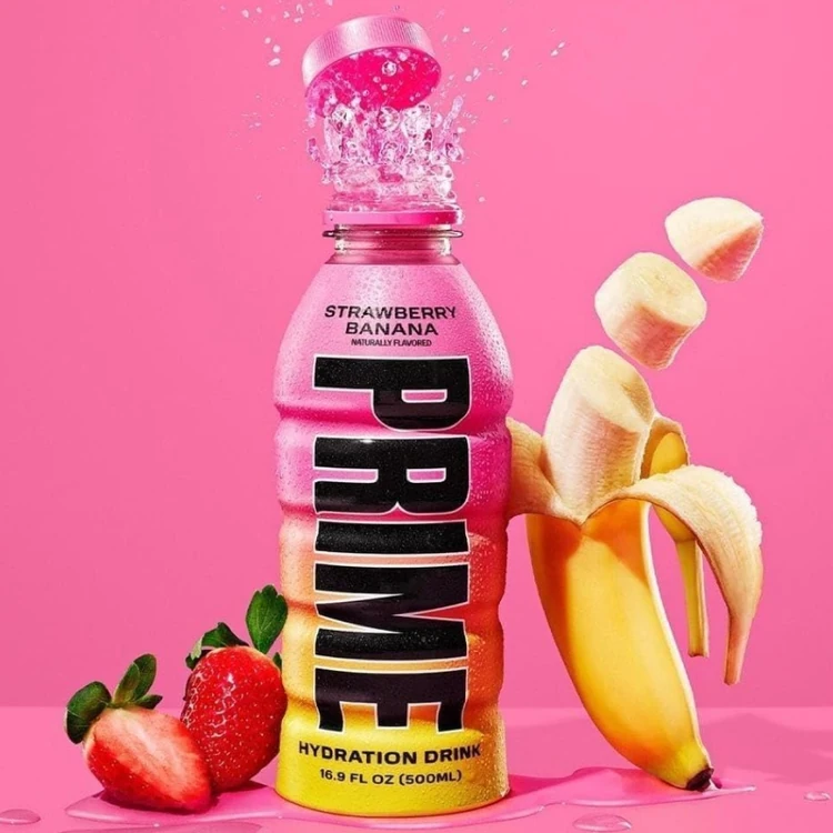 Prime Strawberry Banana Hydration Energy Drink