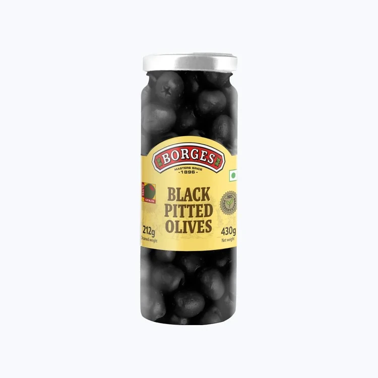 Borges Black Pitted Olives