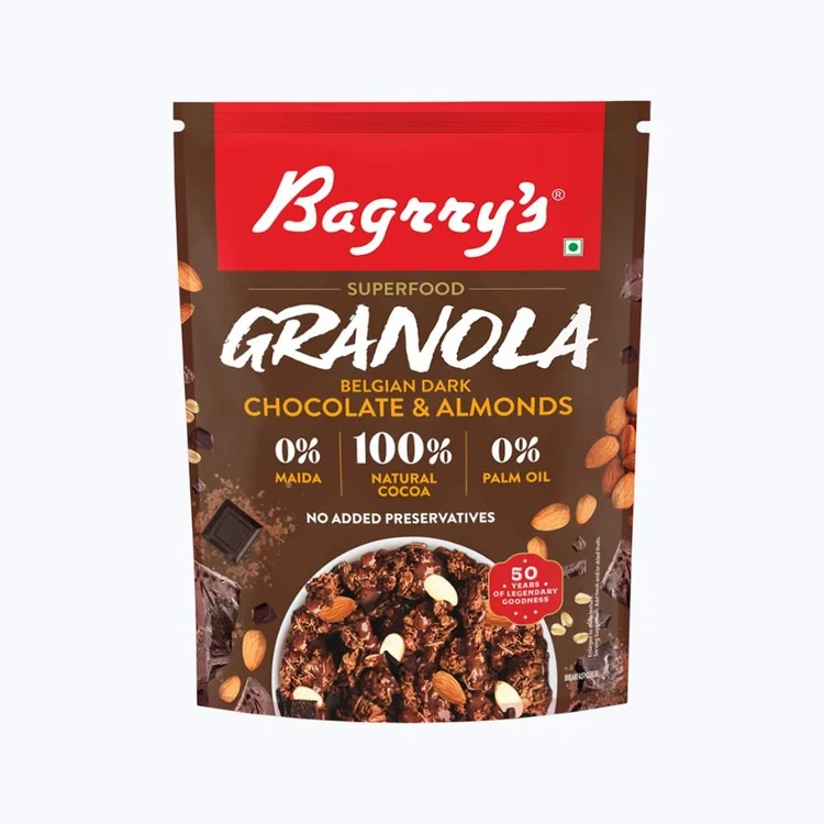 Bagrry's Belgian Dark Chocolate & Almonds Granola
