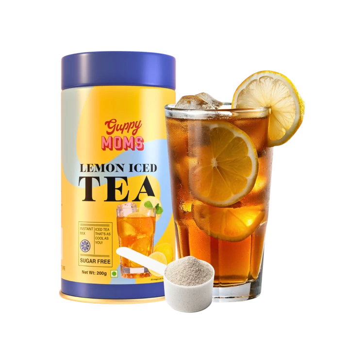 GUPPY MOM'S Lemon Ice Tea Premix - Sugar Free