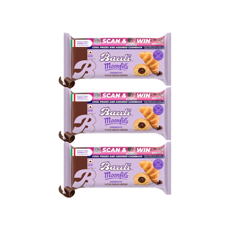 Bauli Moonfils Chocolate Crème Croissant - Pack of 3