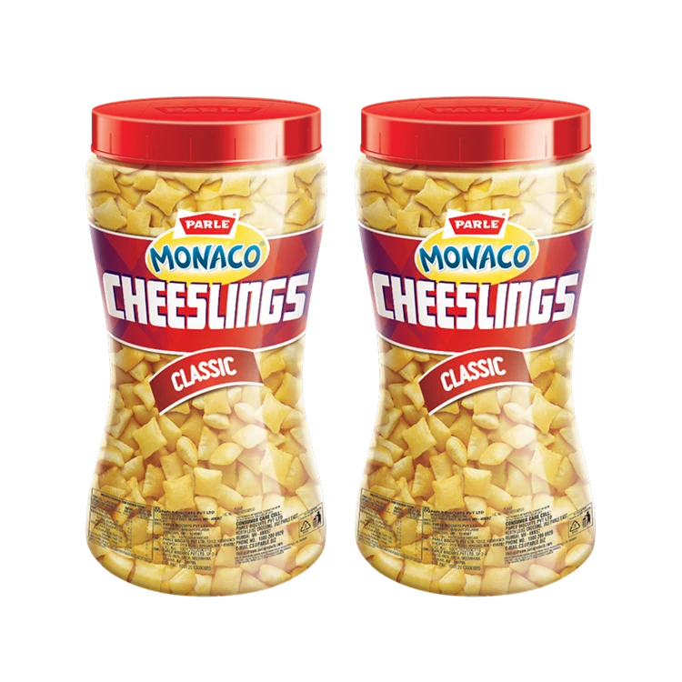 Parle Monaco Cheeslings Classic Biscuit - Pack of 2
