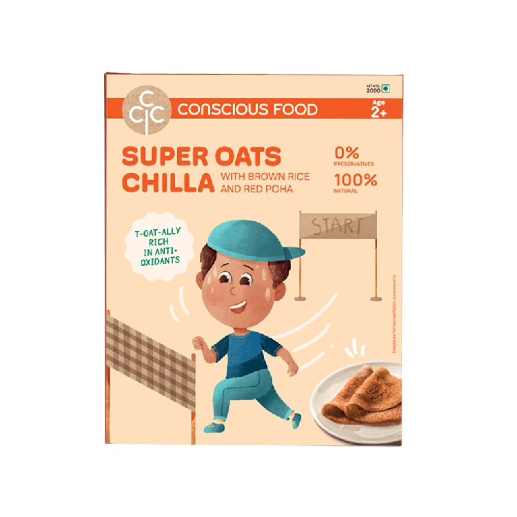 Conscious Food Super Oats Brown Poha with Brown Rice and Red Poha