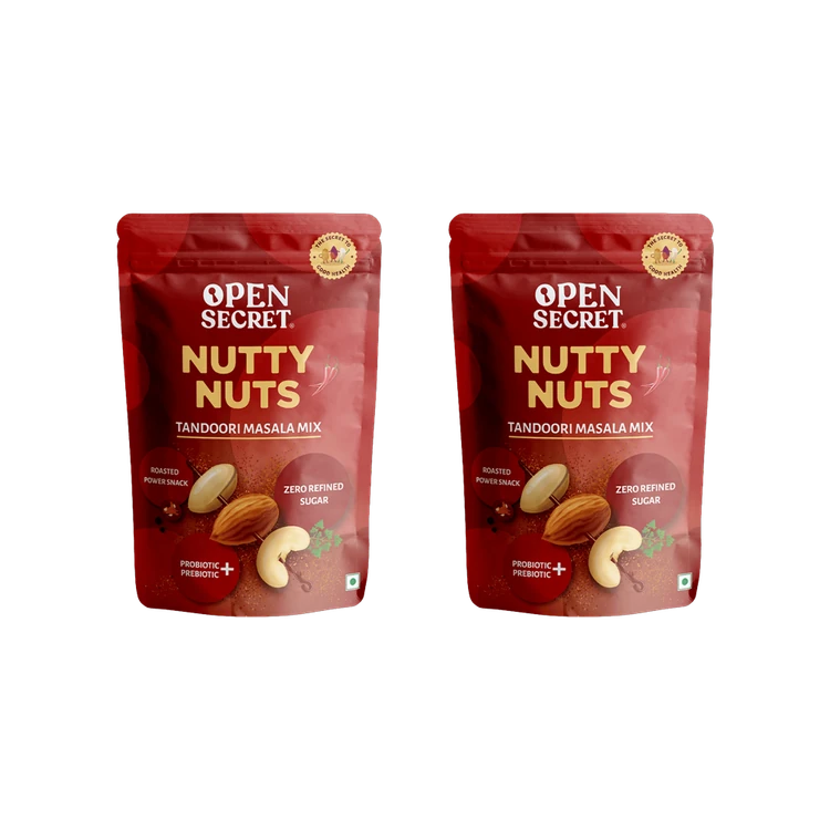 Open Secret Tandoori Masala Dry Fruit Mix Dry Fruit Snacks - Pack of 2