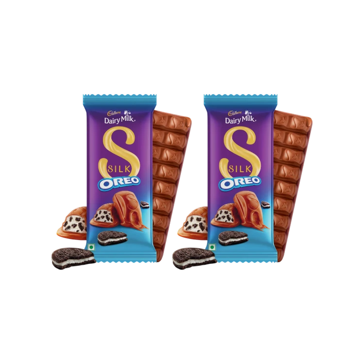 Cadbury Dairy Milk Silk Oreo Large Filled Bar - Pack of 2