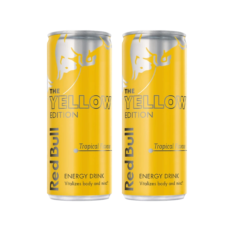 Red Bull Energy Drink - The Yellow Edition (250 ml) - Pack of 2