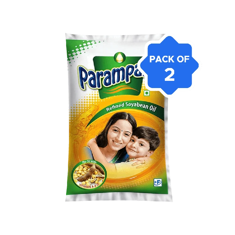 Parampara Soyabean Oil - Pack of 2 (Soyabean Enne)
