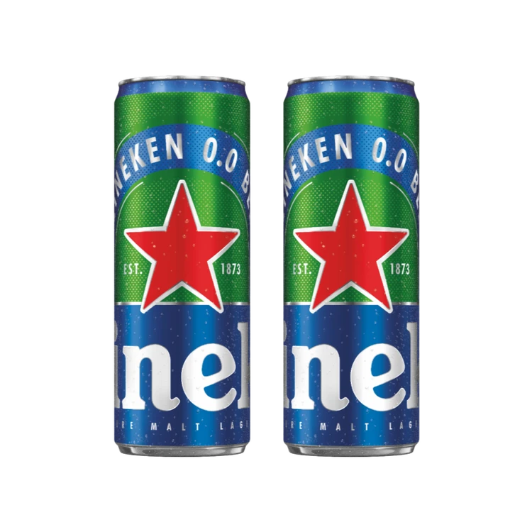 Heineken 0.0 Non Alcoholic Beer - Pack of 2