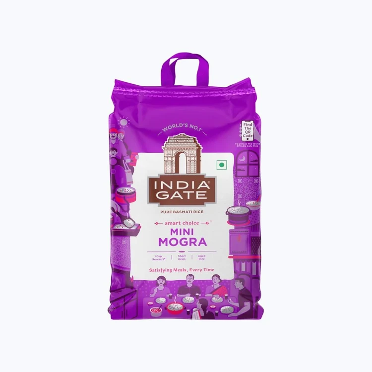 India Gate Mini Mogra Basmati Rice (Short Grain) (Mogra Basmati Akki)