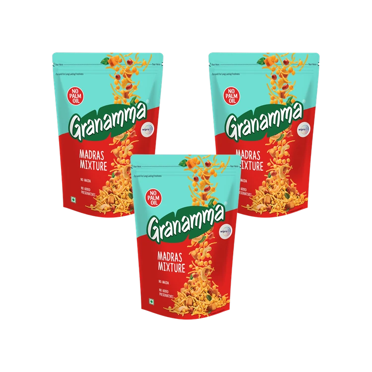 Granamma Madras Mixture Namkeen - Pack of 3