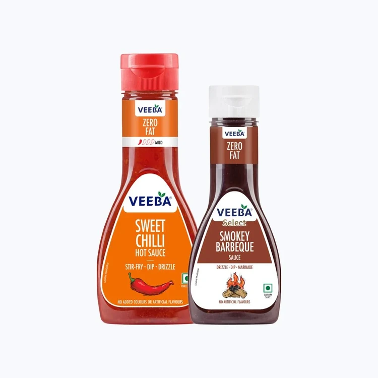 Veeba Sweet Chilli Sauce +  Smokey Barbeque Sauce Combo