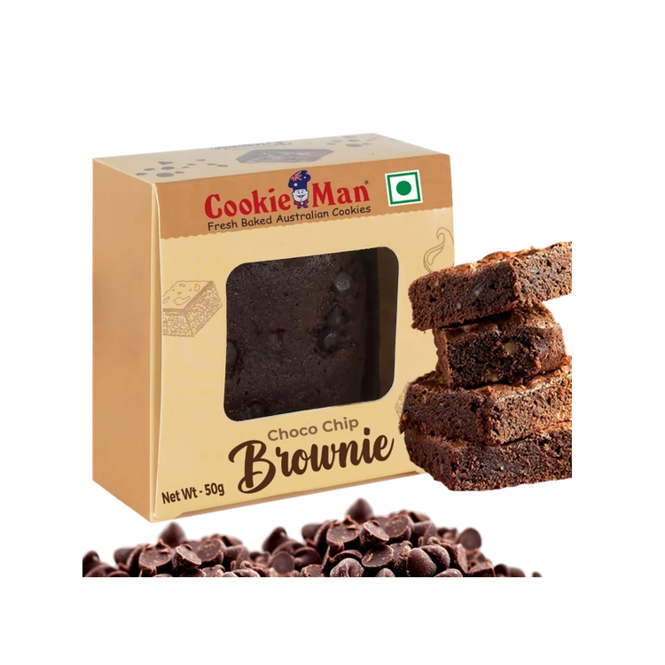 Cookieman Choco Chip Chocolate Eggless Brownie