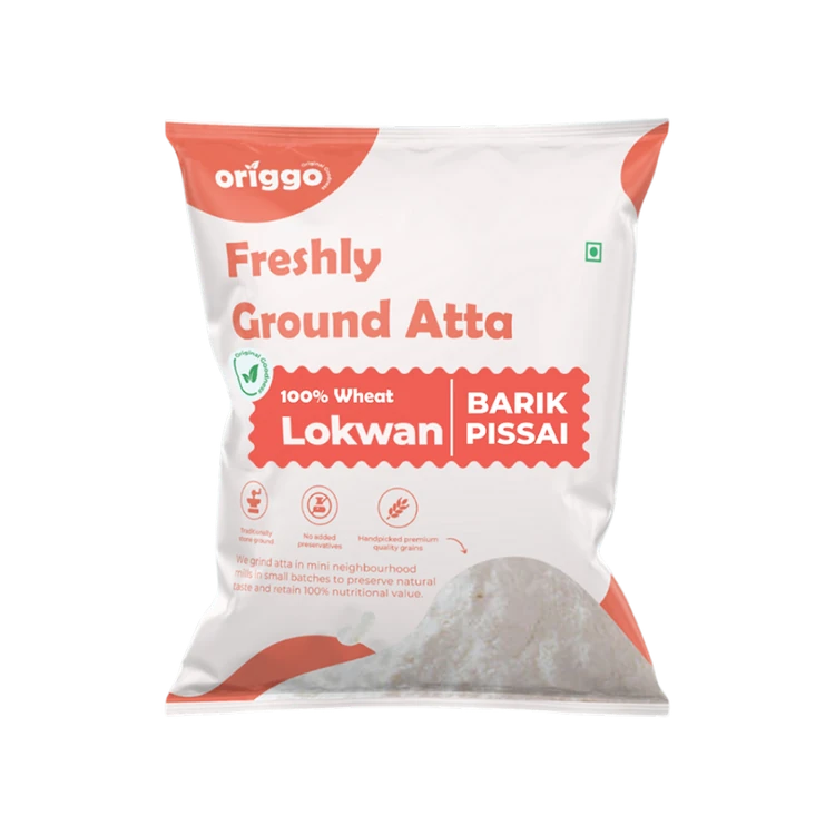 Origgo Stone Ground Lokwan Atta Baarik Pissai