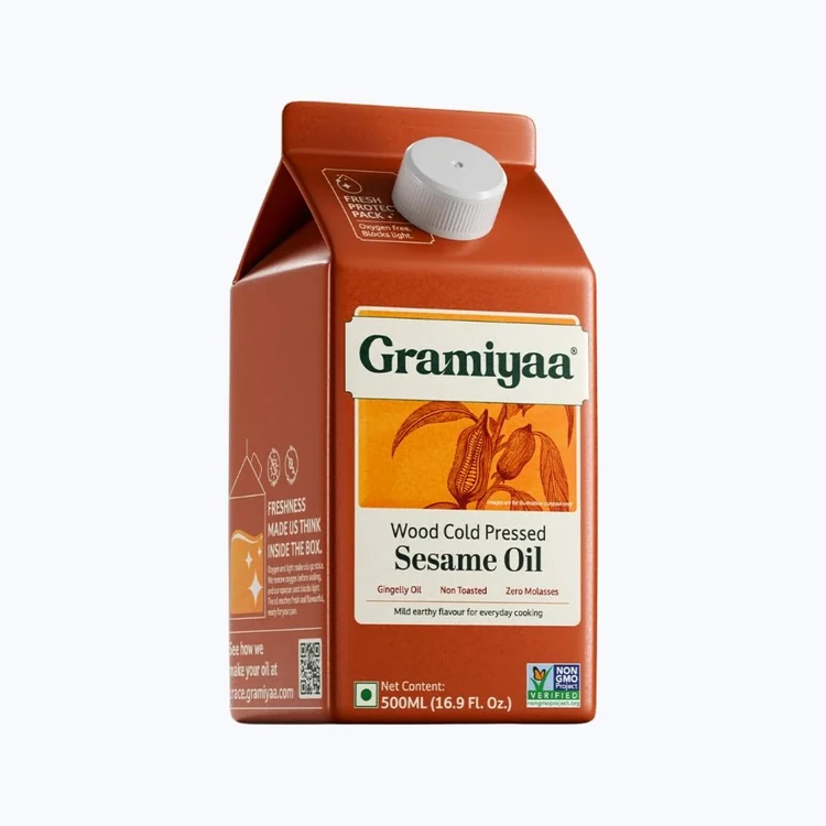 Gramiyaa Wood Cold Cold Pressed Sesame Oil (Thampina Ellu Enne)