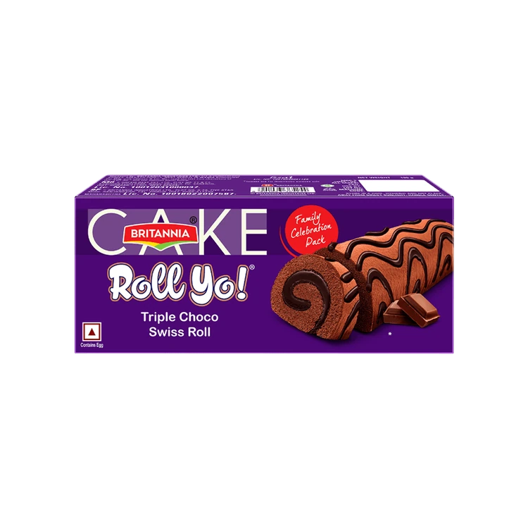 Britannia Triple Choco Swiss Roll