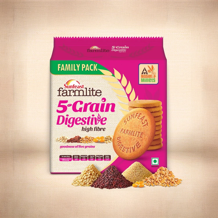 Sunfeast Farmlite 5 Grain High Fibre Digestive Biscuit