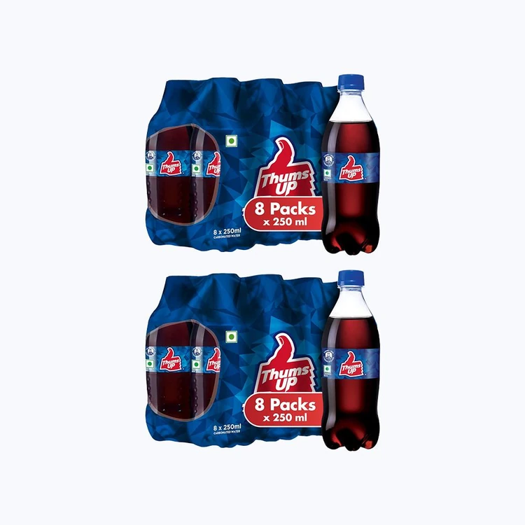 Thums Up Cola Soft Drink - Pack of 8 - Pack of 2