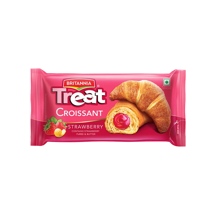 Britannia Treat Strawberry Croissant