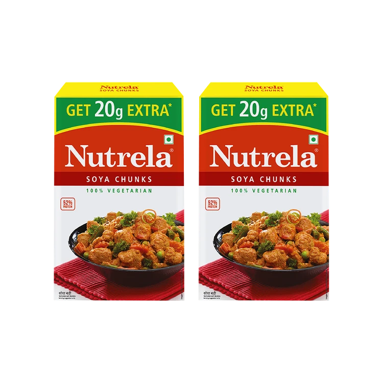 Nutrela Soya Chunks - Pack of 2