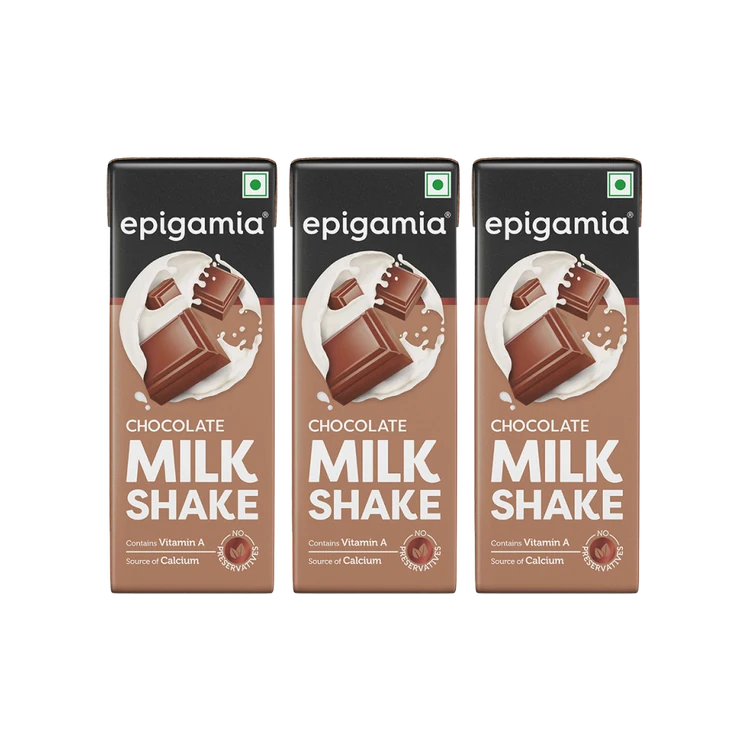 Epigamia Origins Chocolate Milkshake - Pack of 3