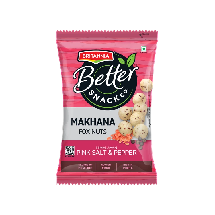Britannia Better Snack Co. Flavoured Makhana (Himalayan Pink Salt & Pepper)