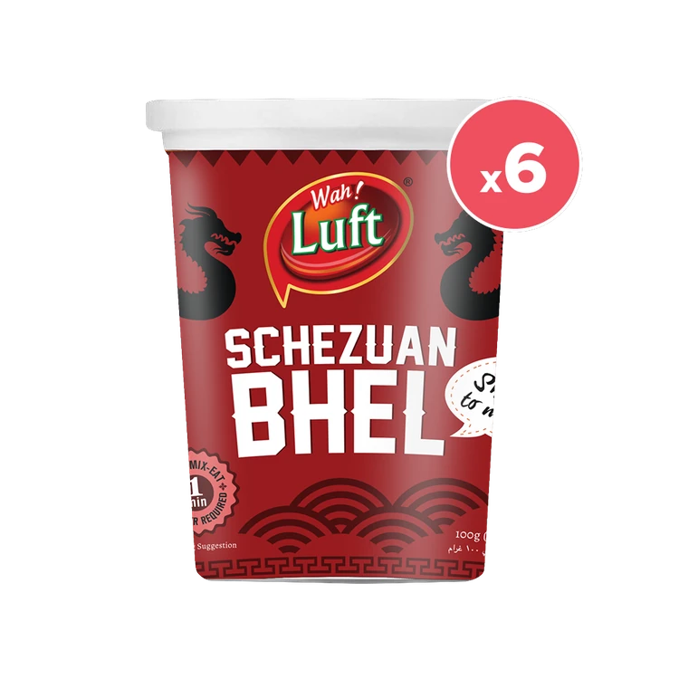 Wah Luft Schezuan Bhelpuri - Pack of 6