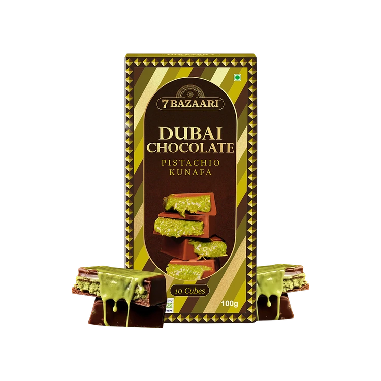 7 Bazaari Dubai Pistachio Kunafa Chocolate