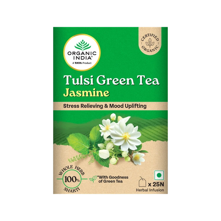 Organic India Jasmine Tulsi Green Tea Bags