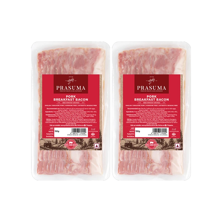 Prasuma Pork Bacon Small Pack - Pack of 2