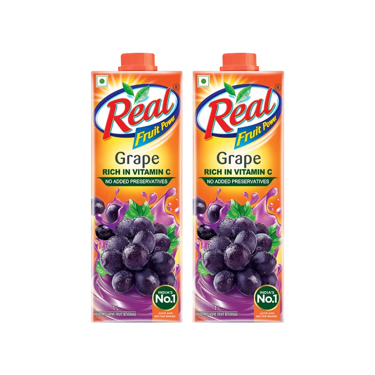 Real Fruit Power Grape Juice - Pack of 2