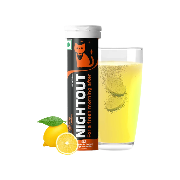 Fast&Up Nightout Instant Hangover Solution (Lemon Effervescent Tablets) - 10 pieces