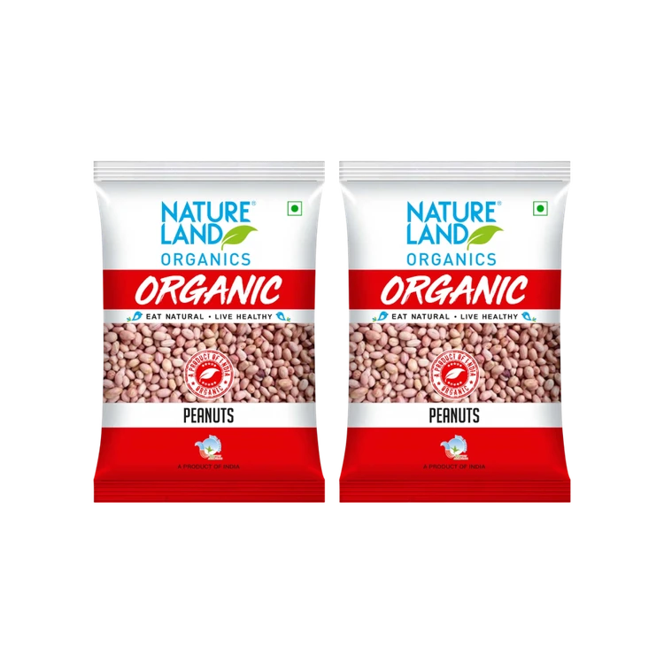 Natureland Organic Peanuts - Pack of 2