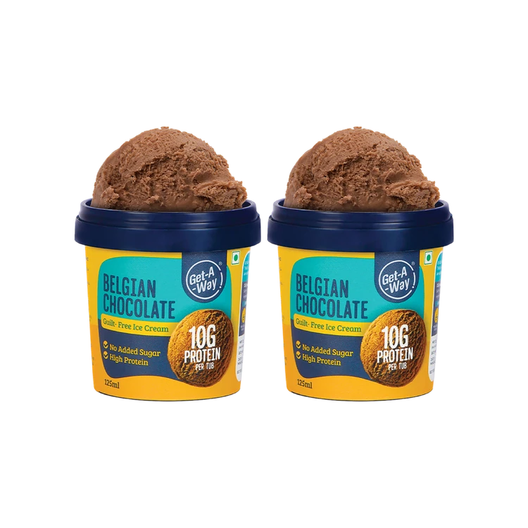Get-A-Way Belgian Chocolate Ice Cream Cup - Pack of 2