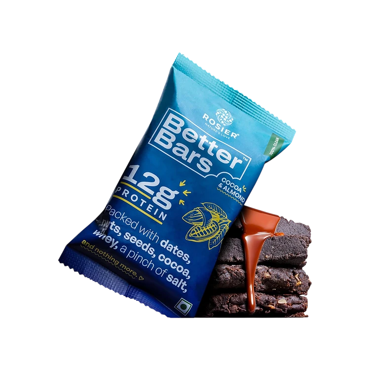 Rosier Cocoa & Almond Protein Bar - Pack of 3