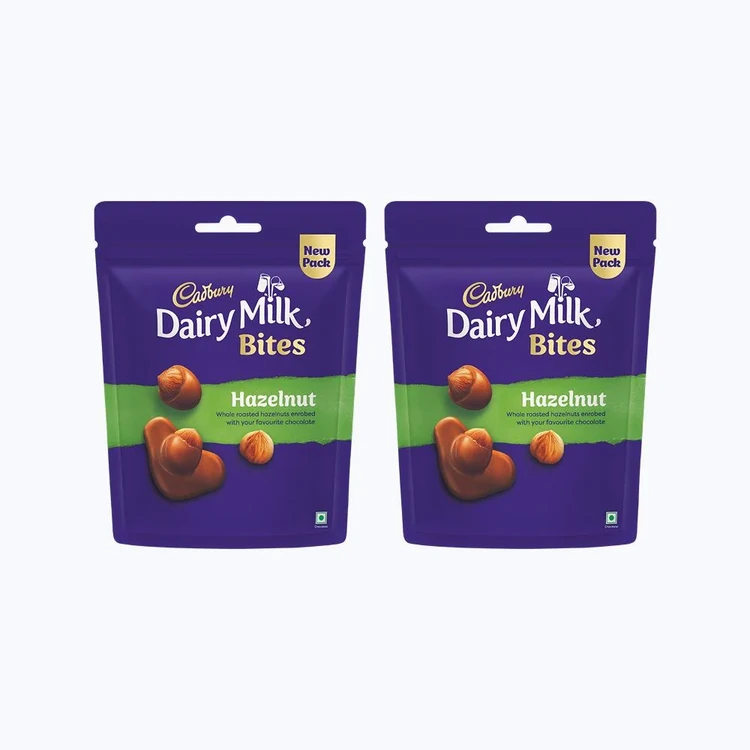 Cadbury Dairy Milk Bites Assorted Chocolate Pack - Hazelnut - Pack of 2
