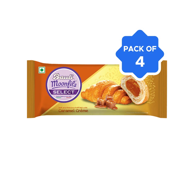Bauli Moonfils Caramel Creme Croissant - Pack of 4