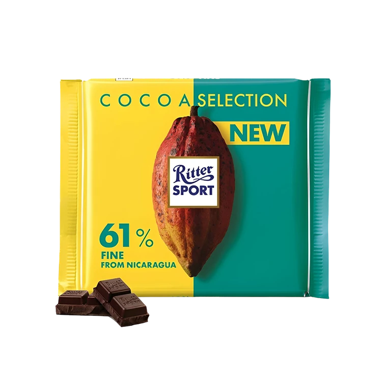 Ritter Sport 61 % Fine Chocolate from Nicaragua