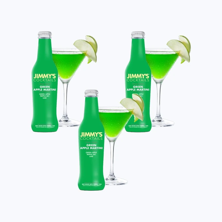 Jimmy's Green Apple Martini Cocktail Mix - Pack of 3