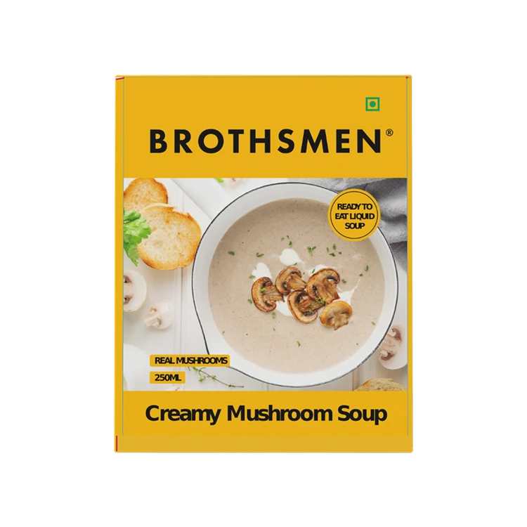Brothsmen Creamy Mushroom Soup - Ready To Eat