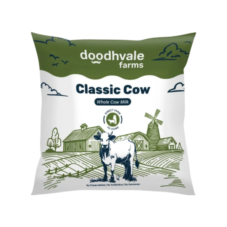 Doodhvale Farms Classic Cow Whole Fresh Milk